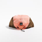 Pacer Cap - Flame Red / Coral / Brown — VÅGA running cap — detail view (3)