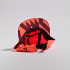 Feather Racing Cap - Neon Coral — VÅGA running cap — underside