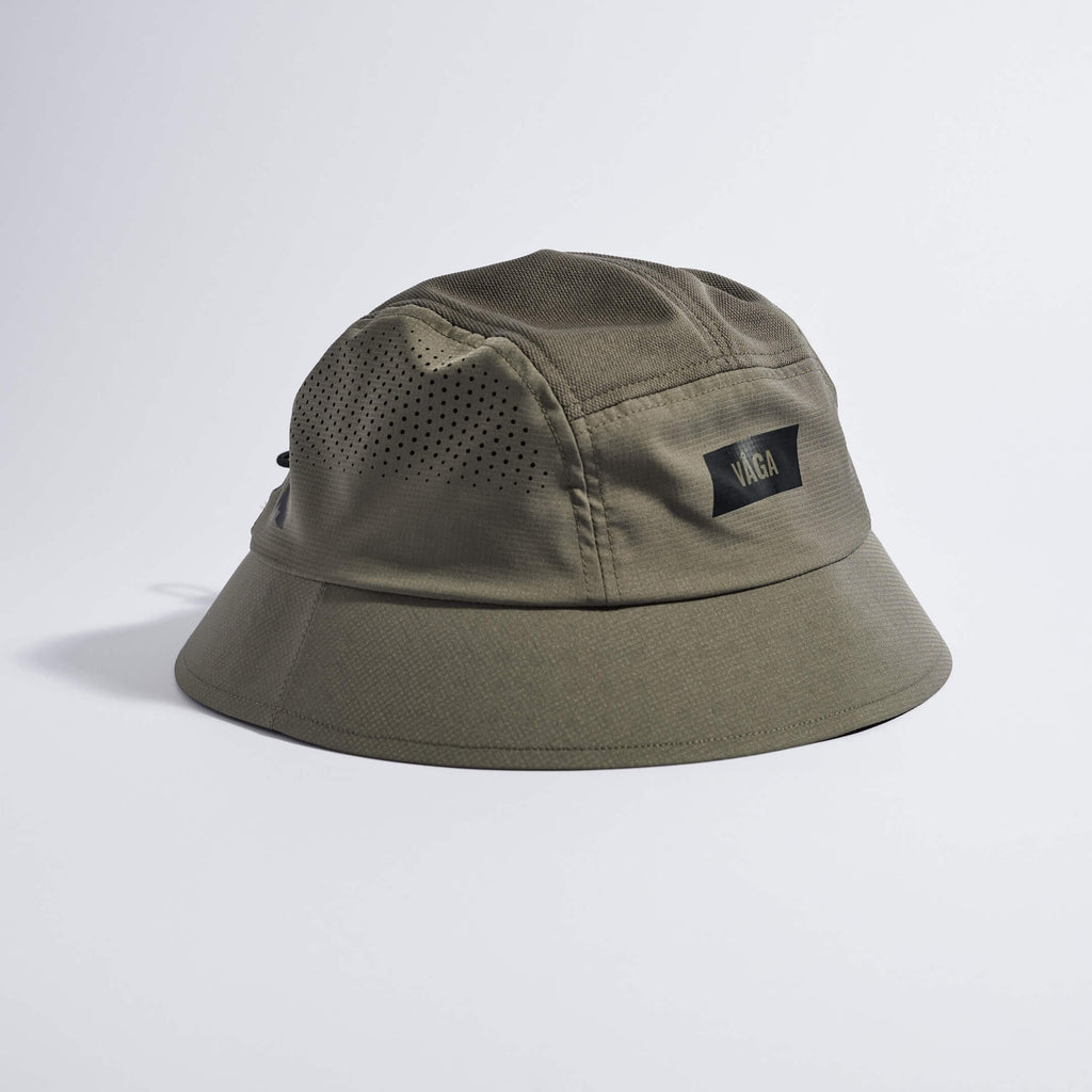 Feather Bucket Hat - Taupe