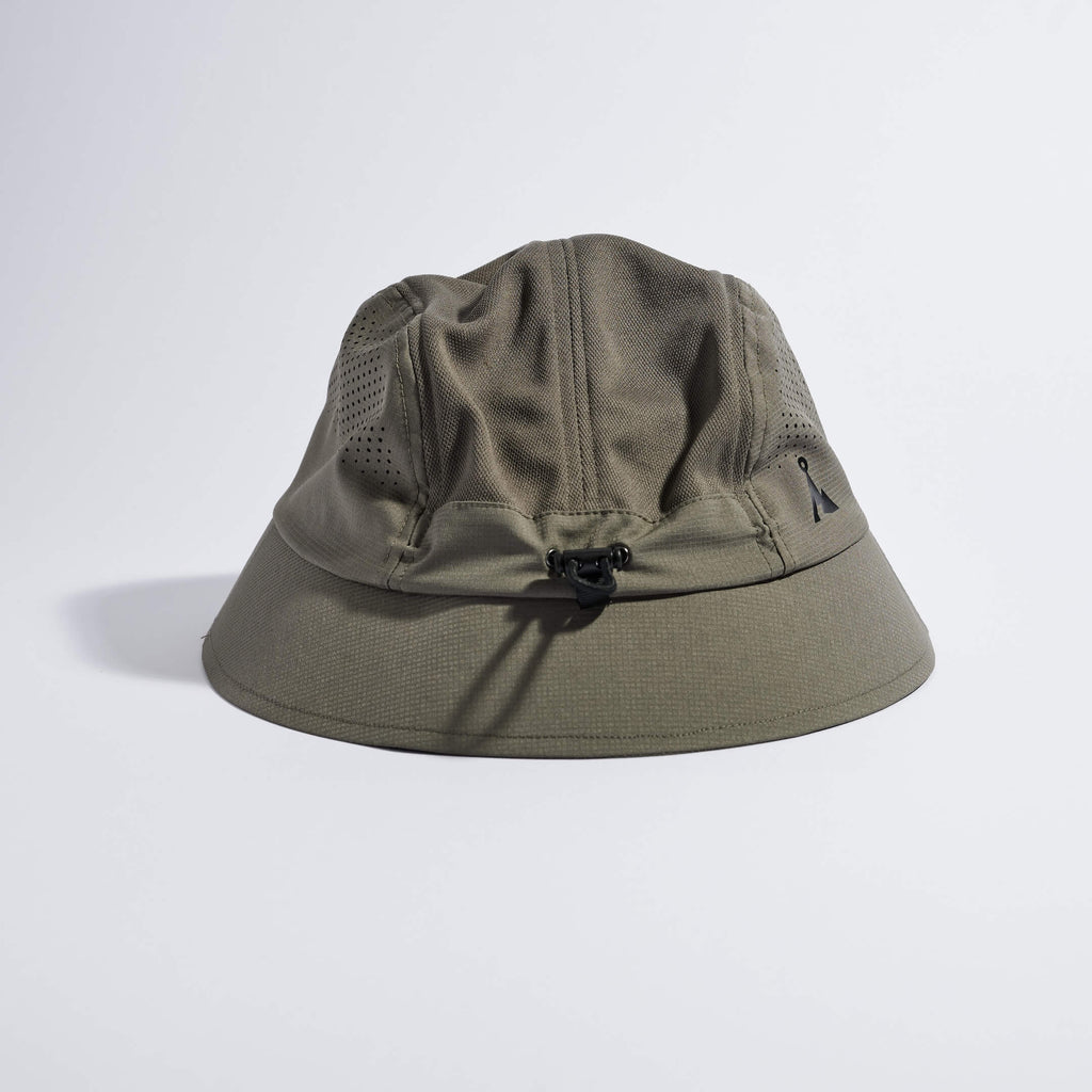 Feather Bucket Hat - Taupe