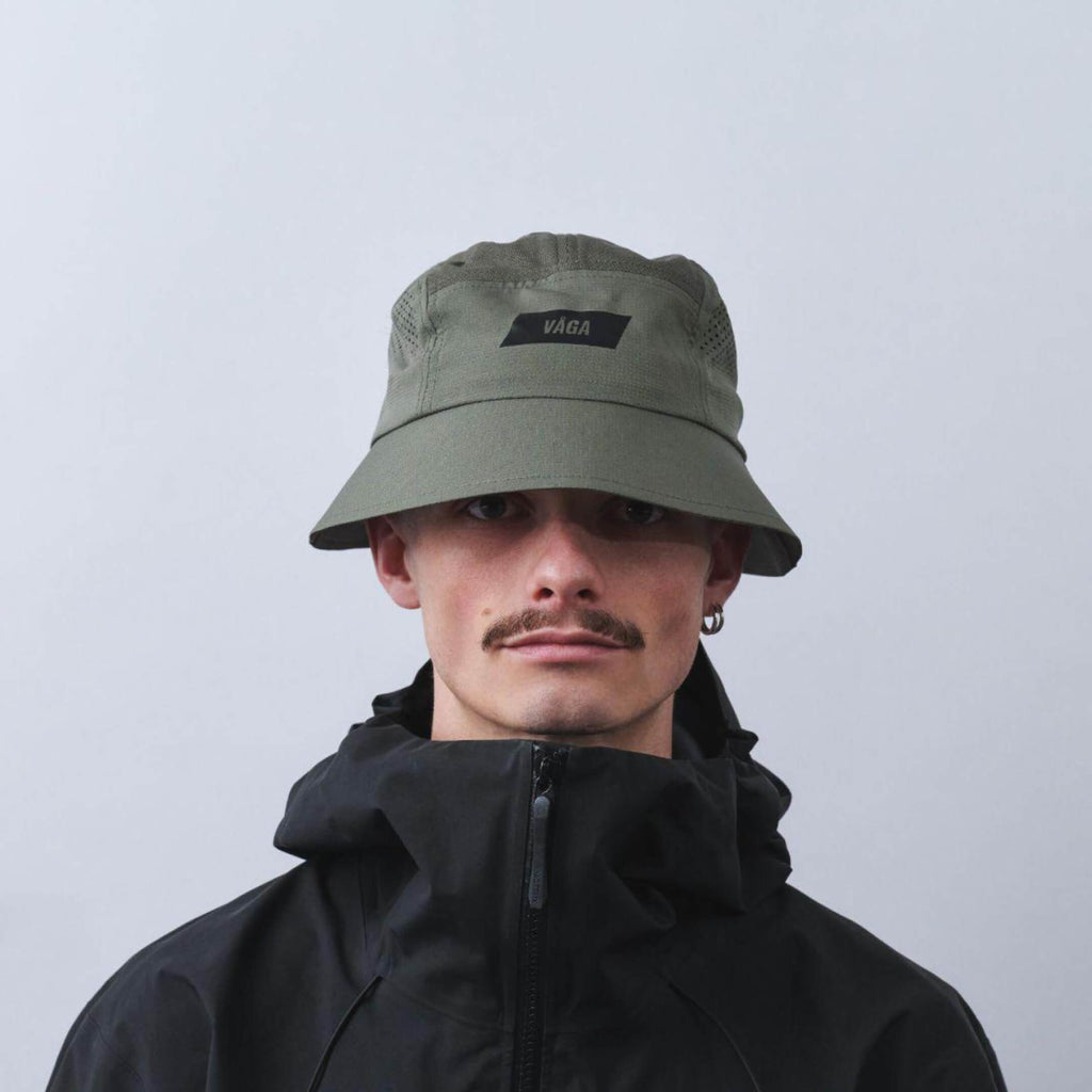 Feather Bucket Hat - Taupe