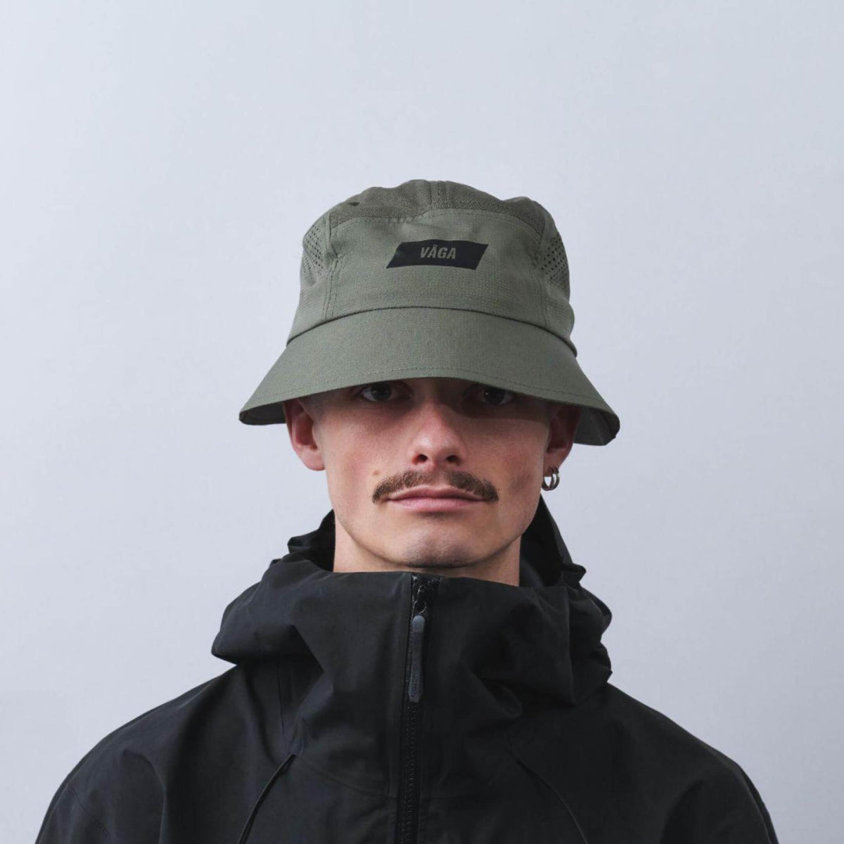 Feather Bucket Hat - Taupe