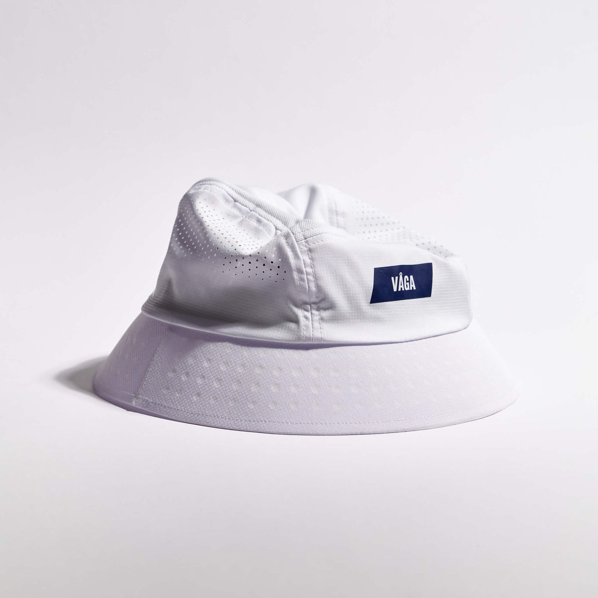Feather Bucket Hat - White