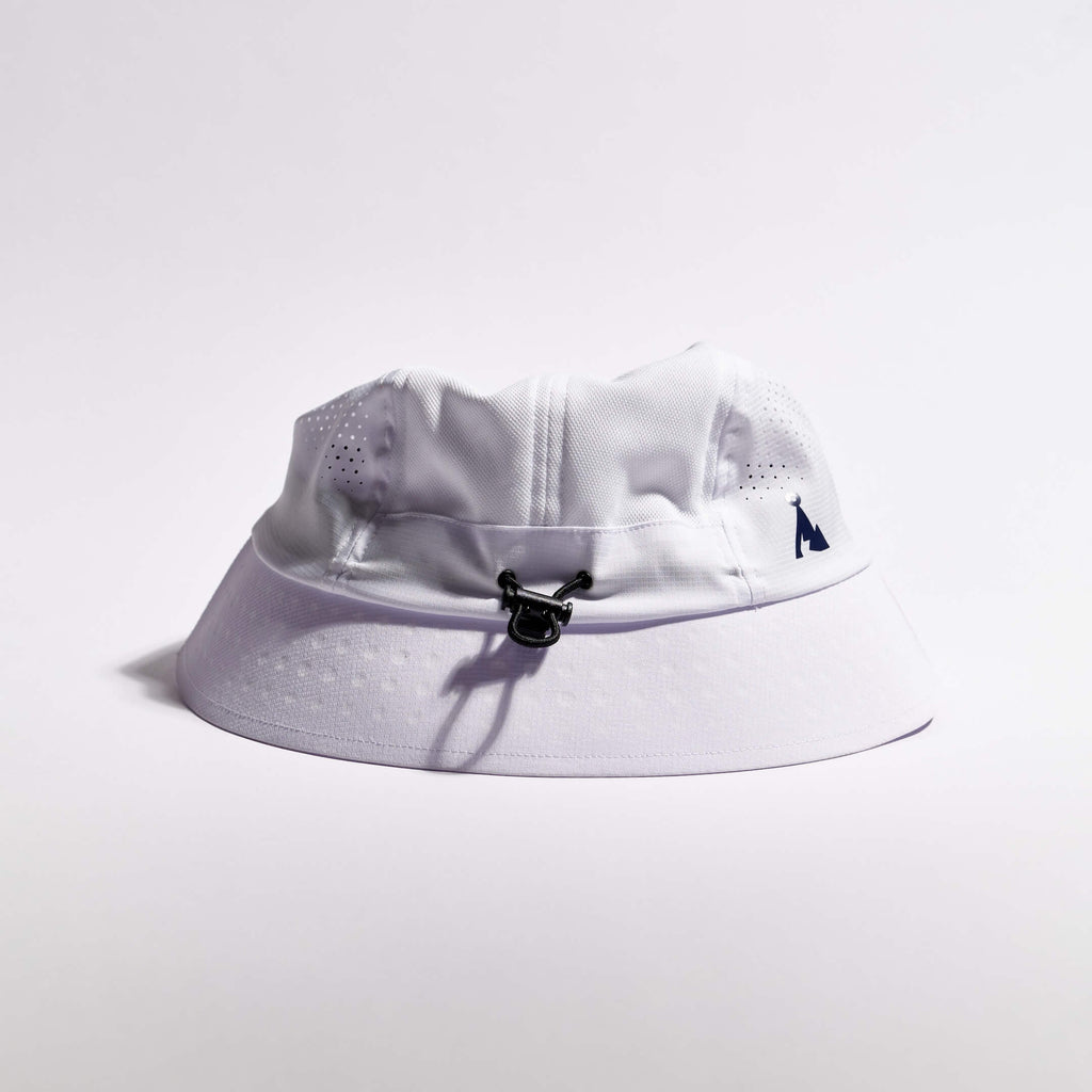 Feather Bucket Hat - White