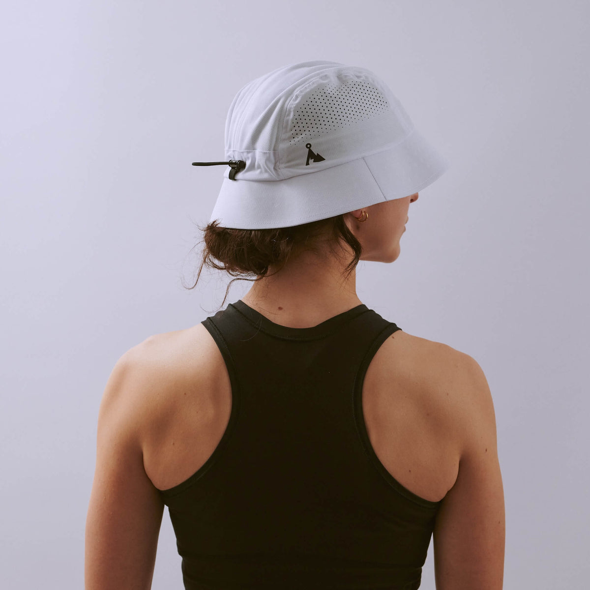 Feather Bucket Hat - White