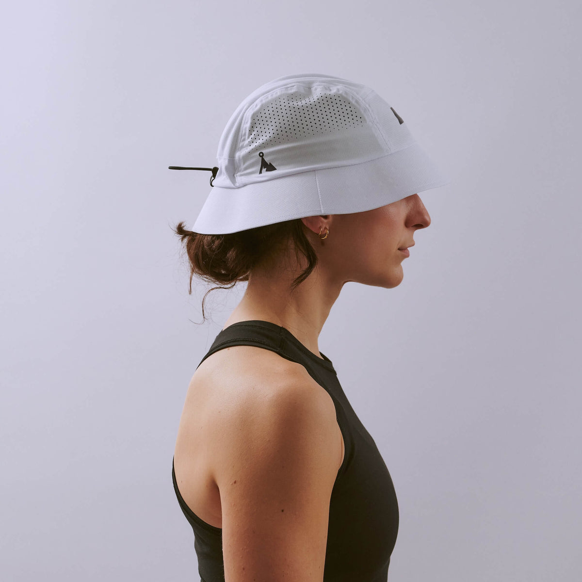 Feather Bucket Hat - White