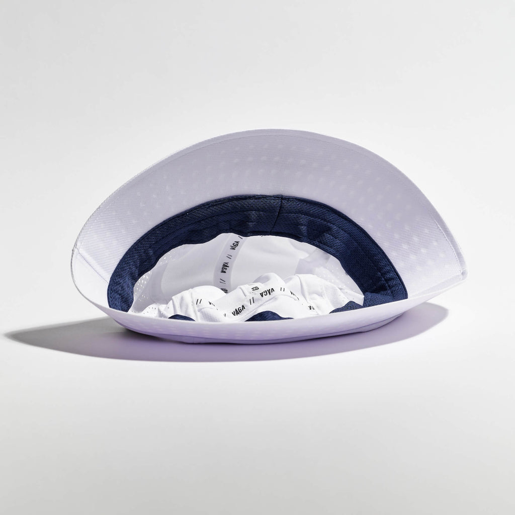 Feather Bucket Hat - White