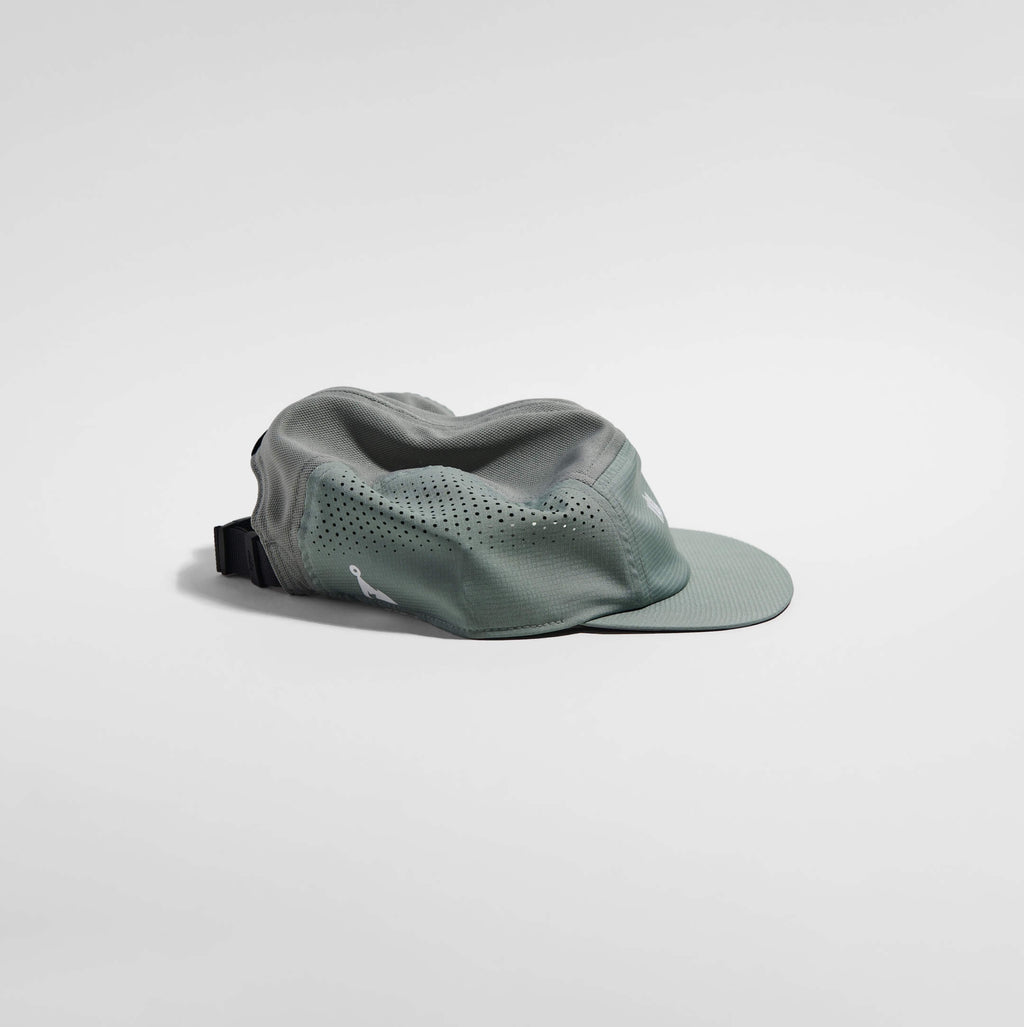Feather Racing Cap - Sage Green — VÅGA running cap — side