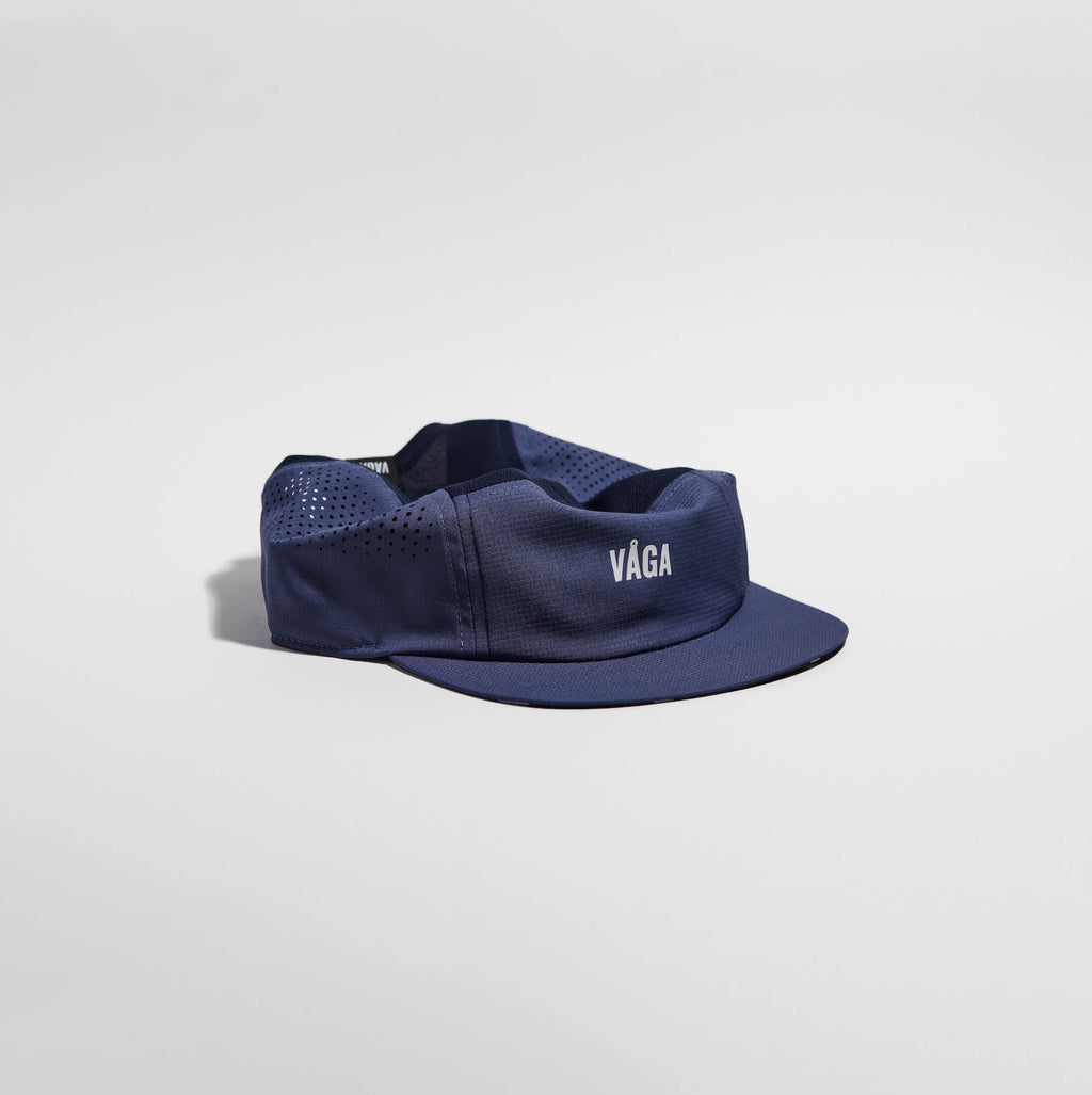 Feather Racing Cap - Slate Blue — VÅGA running cap
