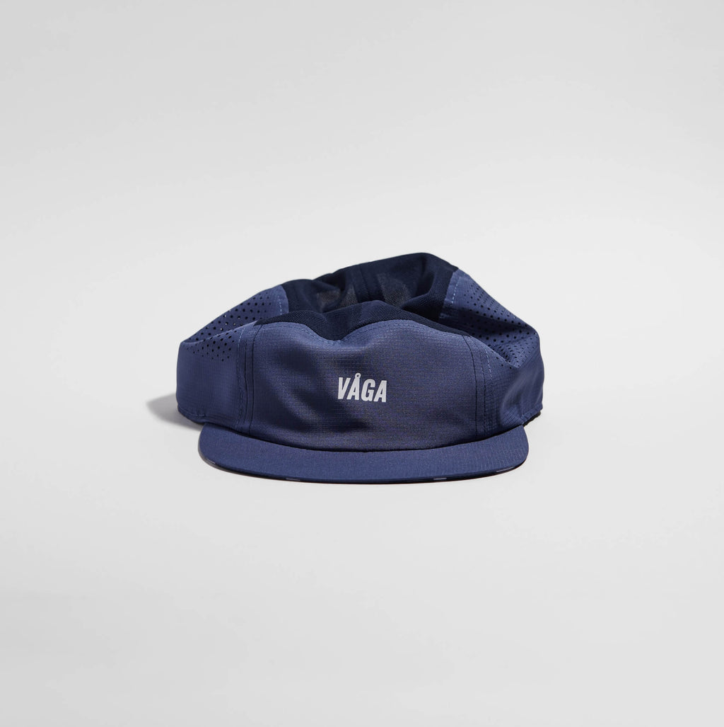 Feather Racing Cap - Slate Blue — VÅGA running cap
