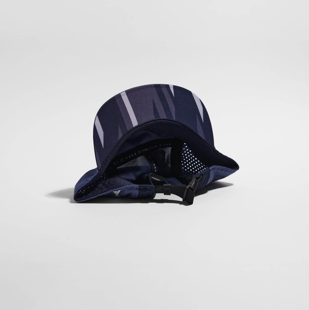 Feather Racing Cap - Slate Blue — VÅGA running cap — underside