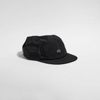 Night Club Cap 2.0 - Black — VÅGA running cap — angled view
