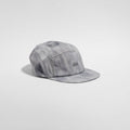 Night Club Cap 2.0 - Light Grey / Silver — VÅGA running cap — angled view