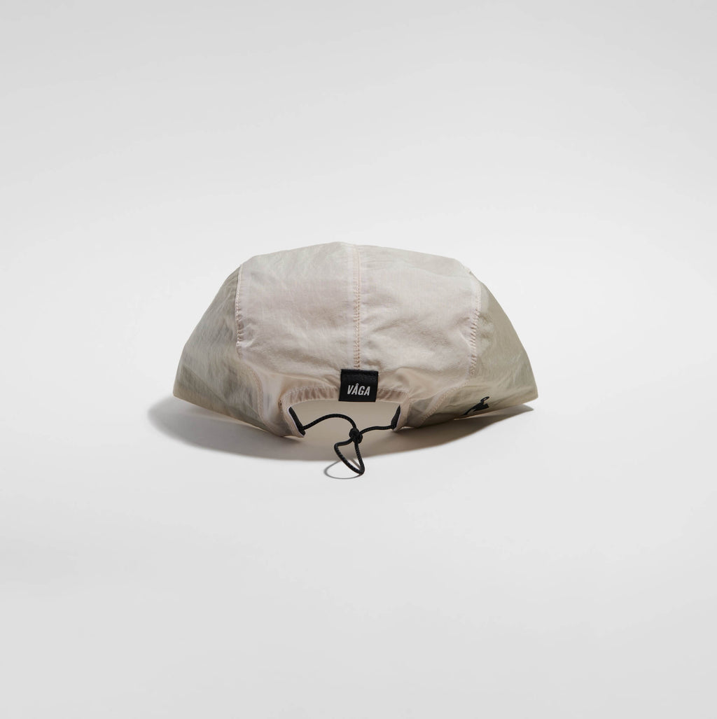 Pacer Cap - Dust Grey / Taupe — VÅGA running cap — back