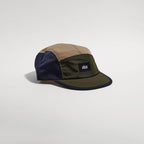Pacer Cap - Navy Blue / Utility Green / Taupe — VÅGA running cap